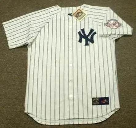 DEREK JETER New York Yankees 2003 Majestic Cooperstown Home Baseball Jersey
