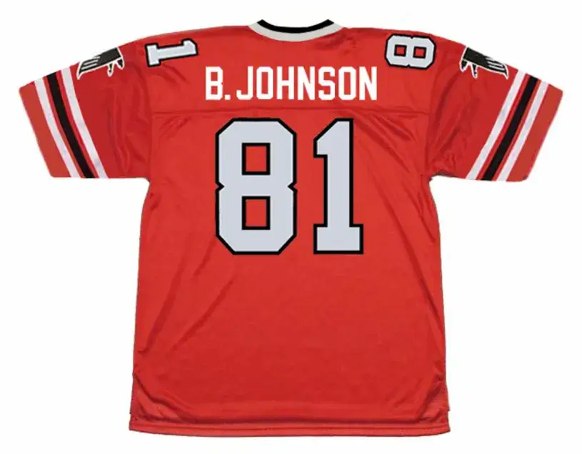 BILLY “WHITE SHOES” JOHNSON Atlanta Falcons 1983 Home Throwback NFL Football Jersey 