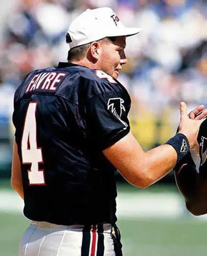 BRETT FAVRE Atlanta Falcons 1991 Home Throwback NFL Football Jersey 