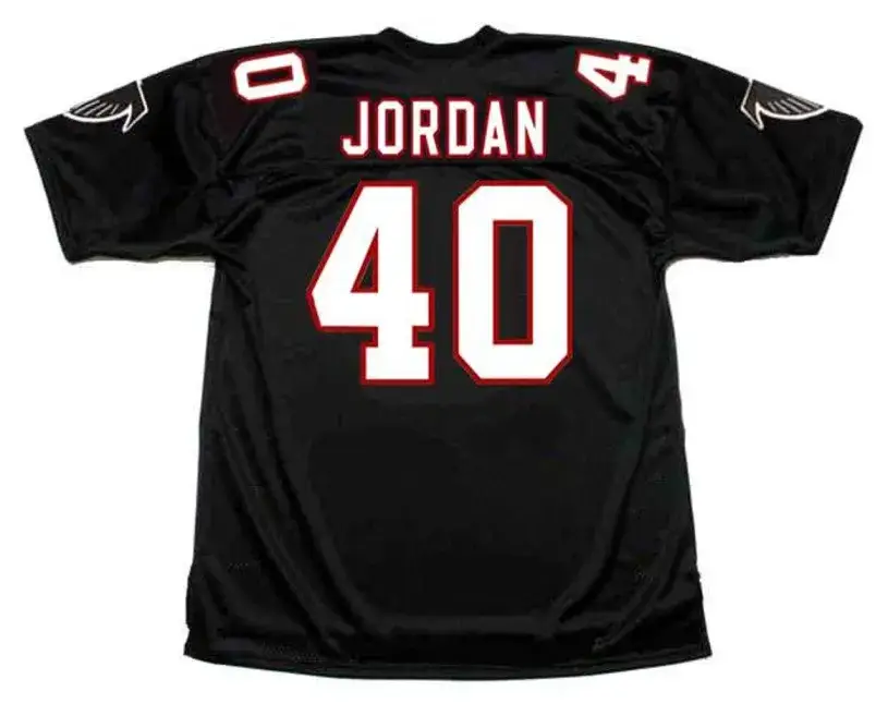 BRIAN JORDAN Atlanta Falcons 1991 Home Throwback NFL Football Jersey 