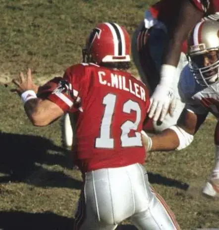 CHRIS MILLER Atlanta Falcons 1989 Home Throwback NFL Football Jersey 