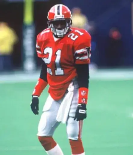DEION SANDERS Atlanta Falcons 1989 Home Throwback NFL Football Jersey 
