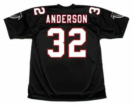 JAMAL ANDERSON Atlanta Falcons 1998 Home Throwback NFL Football Jersey 