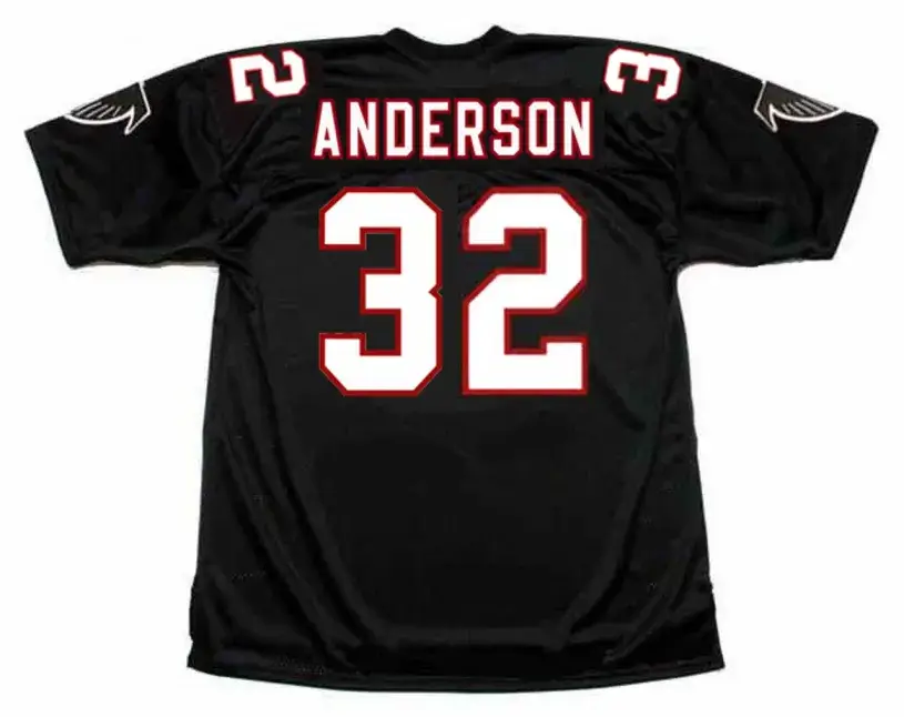 JAMAL ANDERSON Atlanta Falcons 1998 Home Throwback NFL Football Jersey 