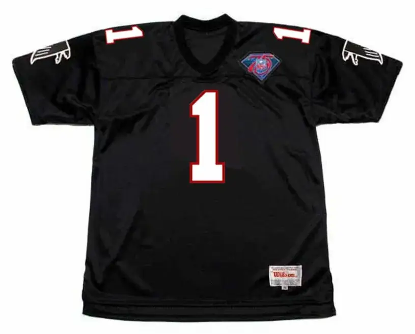 JEFF GEORGE Atlanta Falcons 1994 Home Throwback NFL Football Jersey