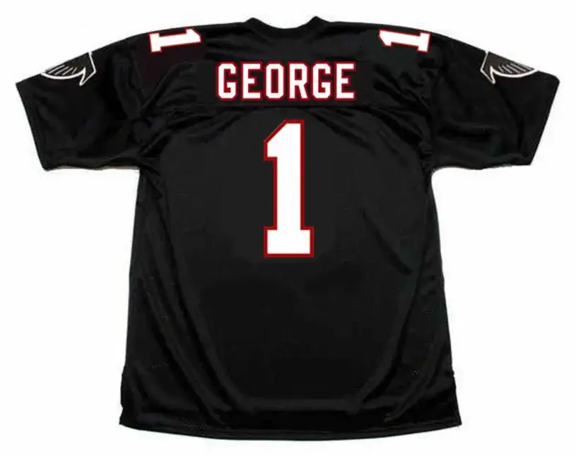 JEFF GEORGE Atlanta Falcons 1994 Home Throwback NFL Football Jersey 