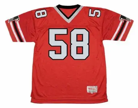 JESSE TUGGLE Atlanta Falcons 1989 Home Throwback NFL Football Jersey
