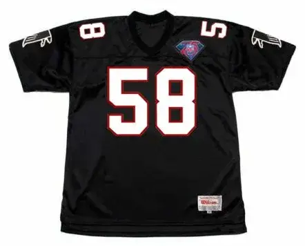 JESSIE TUGGLE Atlanta Falcons 1994 Home Throwback NFL Football Jersey