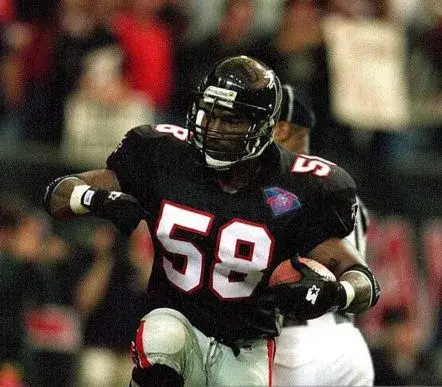 JESSIE TUGGLE Atlanta Falcons 1994 Home Throwback NFL Football Jersey 