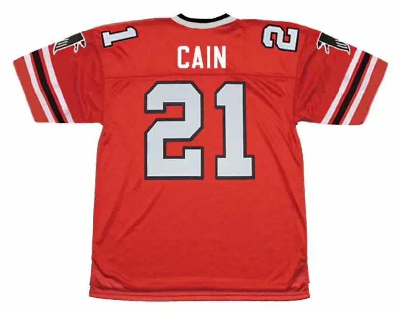 LYNN CAIN Atlanta Falcons 1980 Home Throwback NFL Football Jersey 