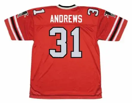 WILLIAM ANDREWS Atlanta Falcons 1981 Home Throwback NFL Football Jersey 