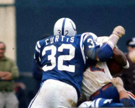 MIKE CURTIS Baltimore Colts 1970 Throwback Home NFL Football Jersey 
