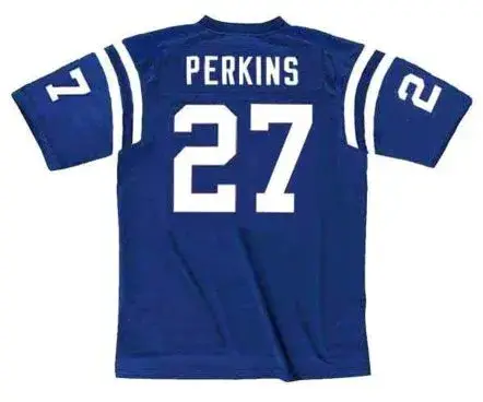 RAY PERKINS Baltimore Colts 1970 Throwback Home NFL Football Jersey 