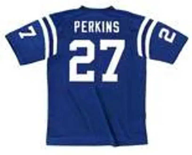 RAY PERKINS Baltimore Colts 1970 Throwback Home NFL Football Jersey 