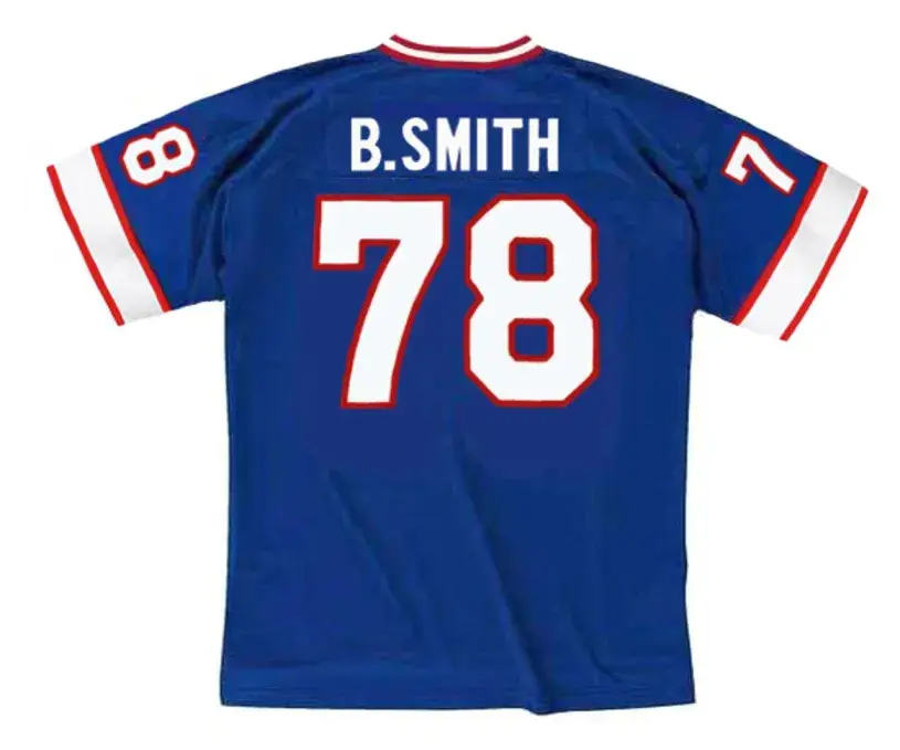BRUCE SMITH Buffalo Bills 1990 Throwback NFL Football Jersey 
