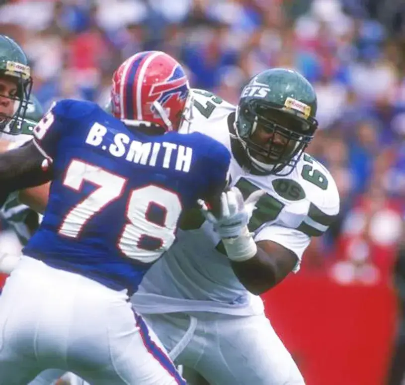 BRUCE SMITH Buffalo Bills 1990 Throwback NFL Football Jersey 