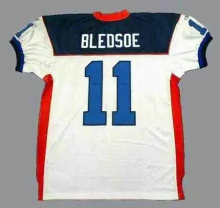 DREW BLEDSOE Buffalo Bills 2004 Away Reebok Authentic Throwback NFL Jersey 