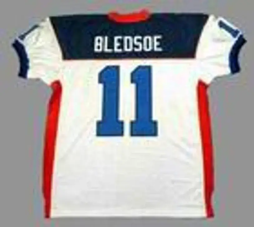 DREW BLEDSOE Buffalo Bills 2004 Away Reebok Authentic Throwback NFL Jersey 