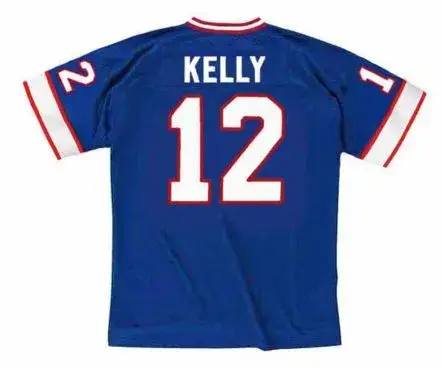 JIM KELLY Buffalo Bills 1991 Throwback NFL Football Jersey 