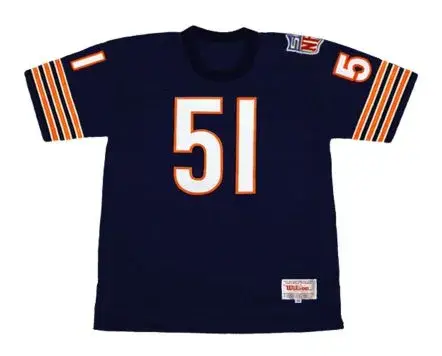 DICK BUTKUS Chicago Bears 1969 Home Throwback NFL Football Jersey