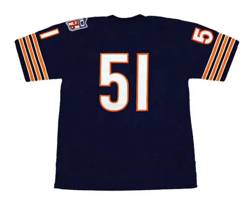 DICK BUTKUS Chicago Bears 1969 Home Throwback NFL Football Jersey 