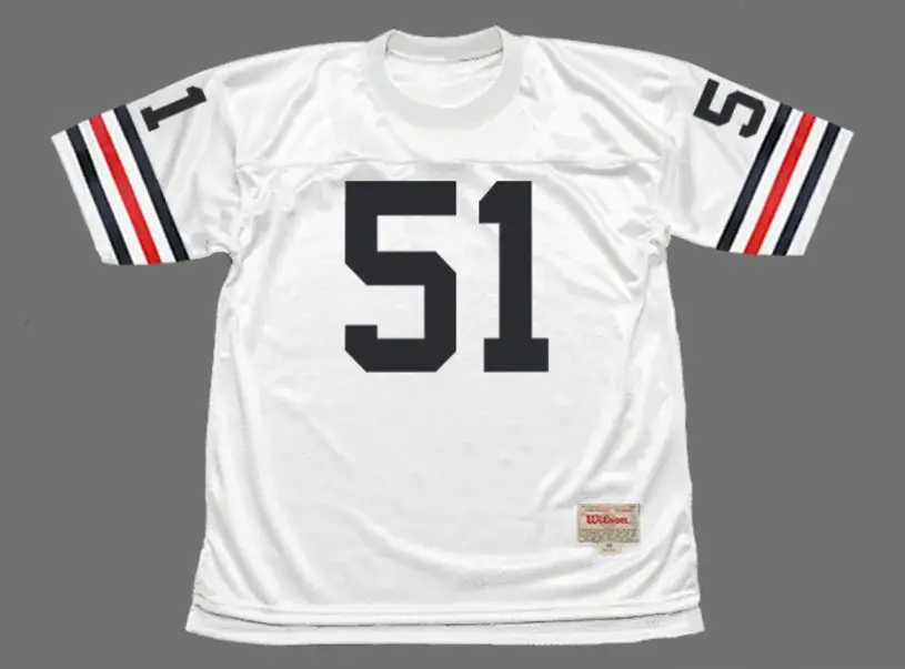 DICK BUTKUS Chicago Bears 1972 Throwback NFL Football Jersey