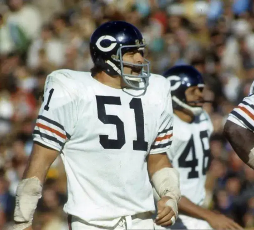 DICK BUTKUS Chicago Bears 1972 Throwback NFL Football Jersey 
