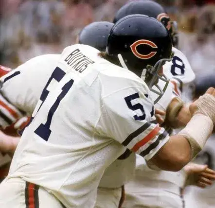 DICK BUTKUS Chicago Bears 1972 Throwback NFL Football Jersey 