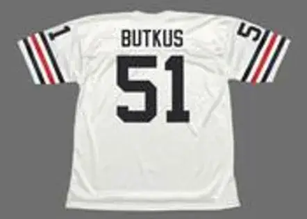 DICK BUTKUS Chicago Bears 1972 Throwback NFL Football Jersey 