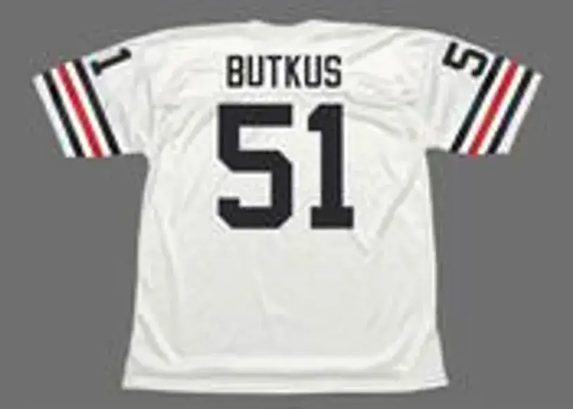 DICK BUTKUS Chicago Bears 1972 Throwback NFL Football Jersey 