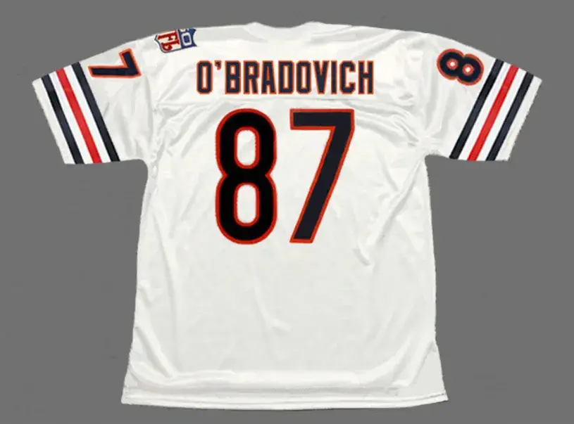 ED O’BRADOVICH Chicago Bears 1969 Away Throwback NFL Football Jersey 