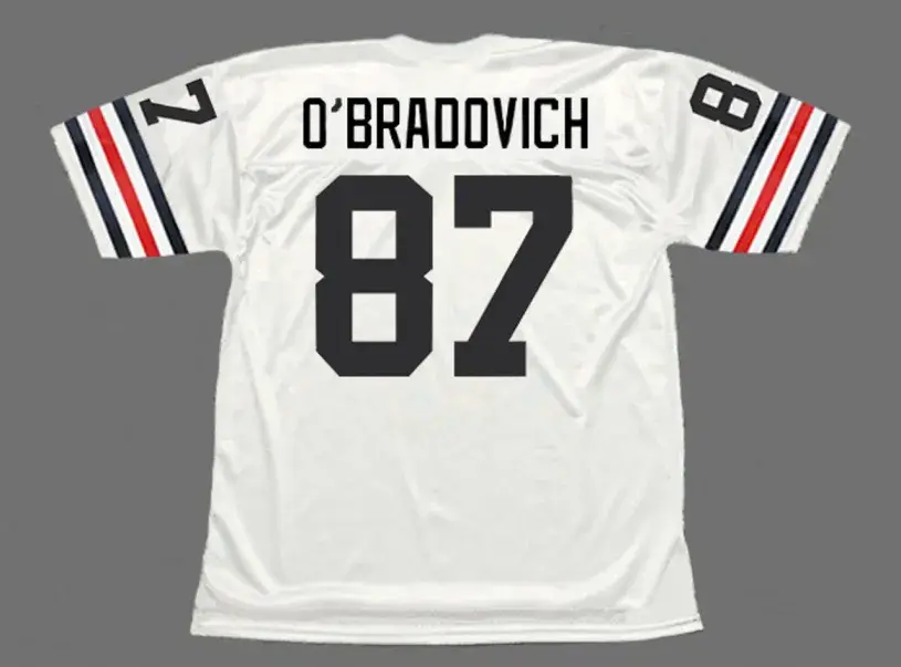 ED O’BRADOVICH Chicago Bears 1971 Throwback NFL Football Jersey 