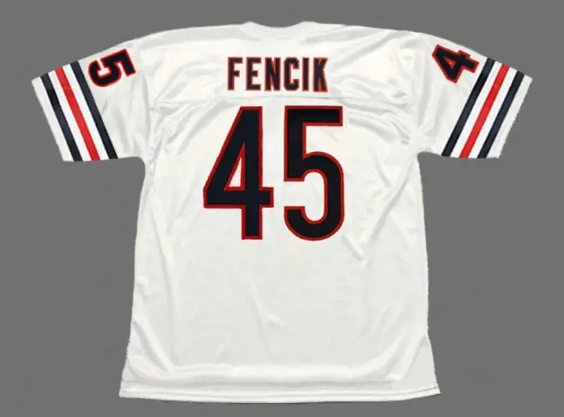 GARY FENCIK Chicago Bears 1981 Throwback NFL Football Jersey 