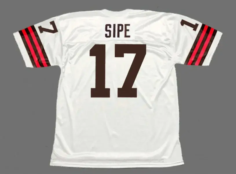 BRIAN SIPE Cleveland Browns 1981 Throwback NFL Football Jersey 
