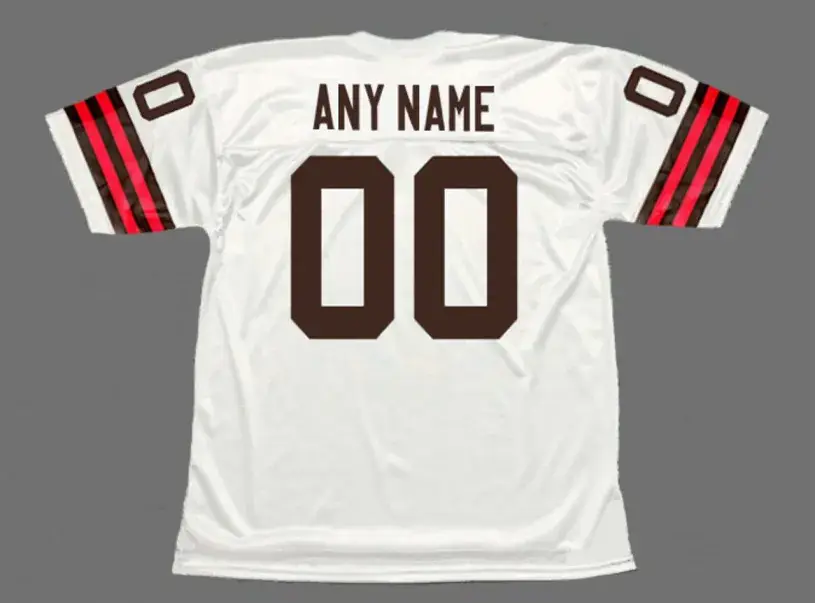CLEVELAND BROWNS 1980’s Throwback NFL Jersey Customized “Any Name & Number(s)” 