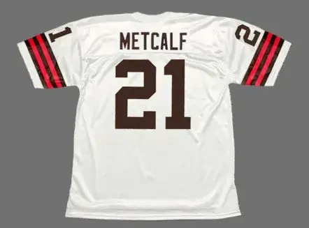 ERIC METCALF Cleveland Browns 1989 Throwback NFL Football Jersey 