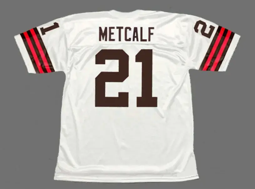 ERIC METCALF Cleveland Browns 1989 Throwback NFL Football Jersey 