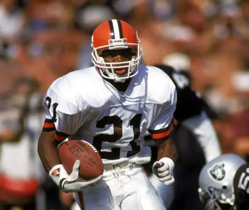 ERIC METCALF Cleveland Browns 1989 Throwback NFL Football Jersey 
