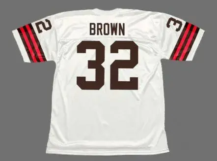 JIM BROWN Cleveland Browns 1960’s Throwback NFL Football Jersey 