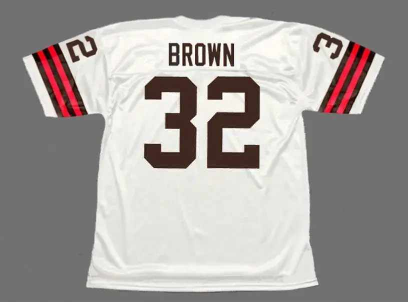 JIM BROWN Cleveland Browns 1960’s Throwback NFL Football Jersey 