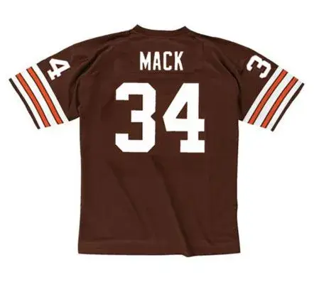 KEVIN MACK Cleveland Browns 1987 Throwback NFL Football Jersey 