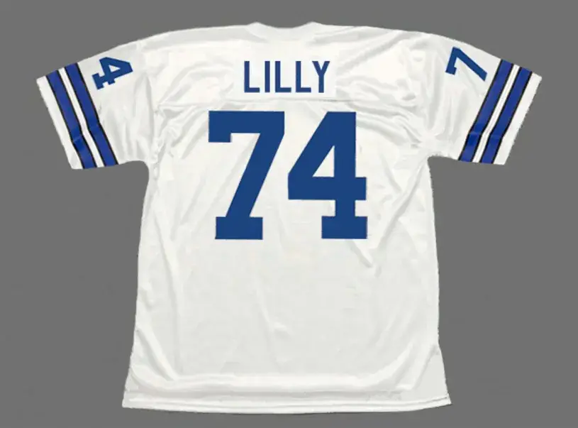 BOB LILLY Dallas Cowboys 1971 Throwback NFL Football Jersey 