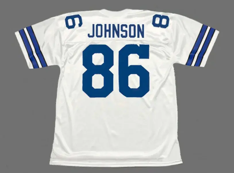 BUTCH JOHNSON Dallas Cowboys 1977 Throwback NFL Football Jersey 