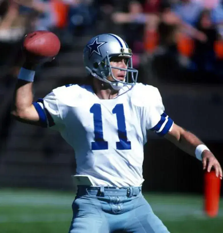 DANNY WHITE Dallas Cowboys 1977 Throwback NFL Football Jersey 