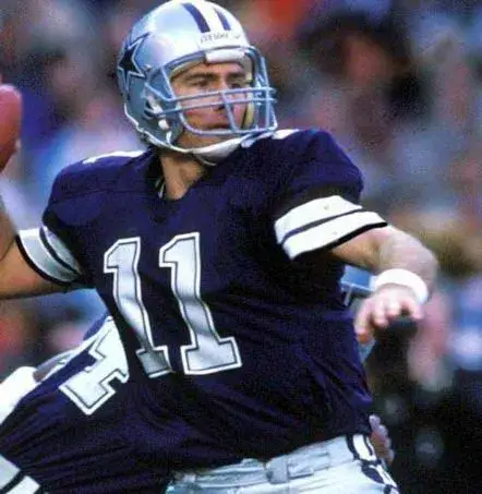 DANNY WHITE Dallas Cowboys 1985 Throwback NFL Football Jersey 