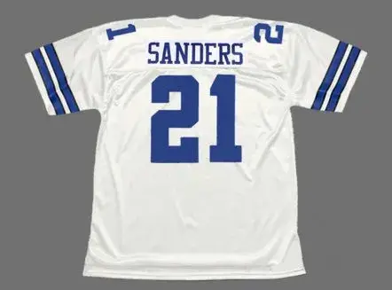 DEION SANDERS Dallas Cowboys Throwback 1995 NFL Football Jersey 