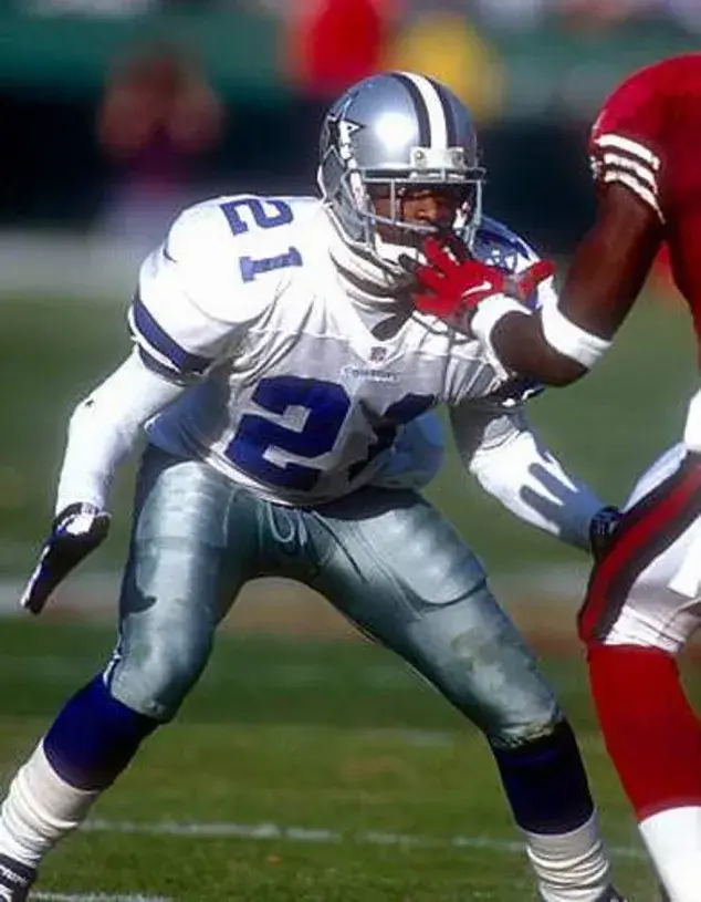 DEION SANDERS Dallas Cowboys Throwback 1995 NFL Football Jersey 
