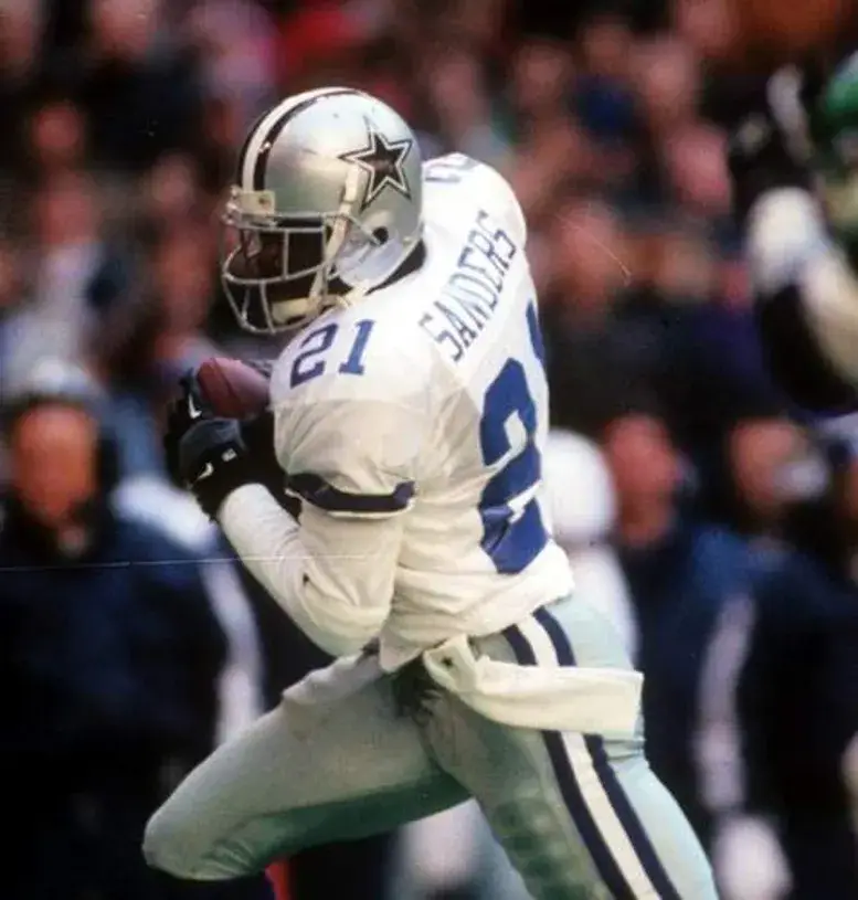 DEION SANDERS Dallas Cowboys Throwback 1995 NFL Football Jersey 