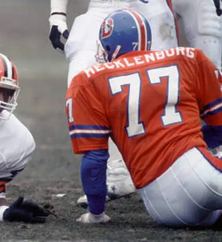 KARL MECKLENBURG Denver Broncos 1988 Home Throwback NFL Football Jersey 