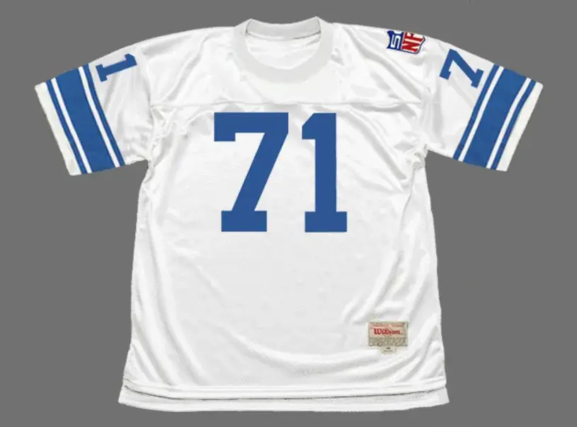 ALEX KARRAS Detroit Lions 1969 Throwback NFL Football Jersey